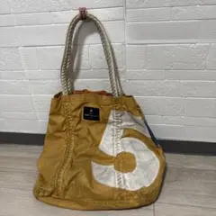 超美品！タフジーンズダメージ加工トートバッグ　ミニポーチ付き