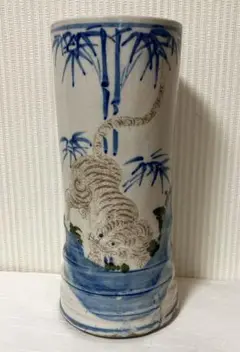 昭和レトロ 花瓶 骨董品 フラワーベース 寅 アンティーク インテリア