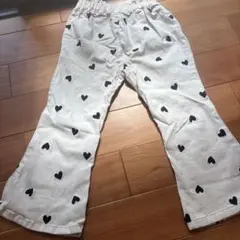ハート柄コットン混紡半ズボン 120cm