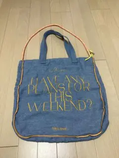 niko and ... ORシシュウ2WAYトートバッグ　ブルー
