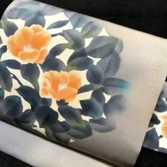 11-111 美品!高級 九寸名古屋帯 人気帯 塩瀬