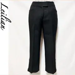 美品 レリアン パンツ スラックス ズボン ボトムス レディース ブラック 7号