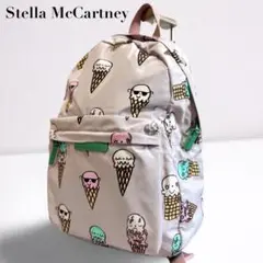 【正規品】ステラマッカートニー リュック ナイロン アイス柄 グレー A4可