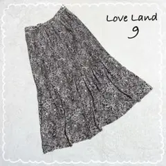 【LoveLand/ラブランド】 スカート フレアスカート 総柄 (9) ロング