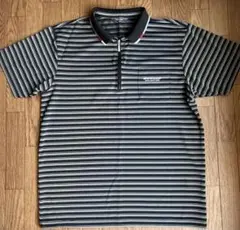 DUNLOP COLLECTION ストライプ ポロシャツ M