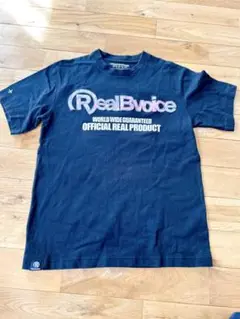 【REAL B VOICE】 Tシャツ ブラック　綿100% コットン　ロゴ