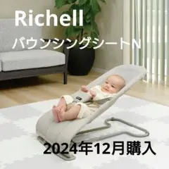 リッチェルRichellバウンシングシートNライトグレーバウンサーゆりかご