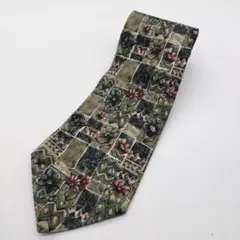 MODA ROVELLI 花柄シルクネクタイ　古着　下北沢　高円寺