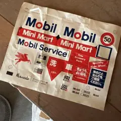 Mobilステッカー　ガソリンスタンド　ノベルティ