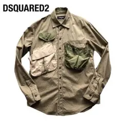DSQUARED2ディースクエアード マルチポケットデザインミリタリーシャツ