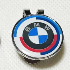 BMW50thロゴ ゴルフマーカー　マグネット台座　ハットクリップ　02