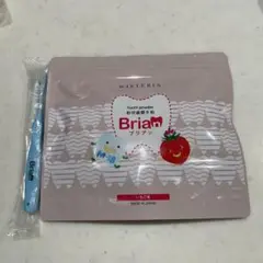 Briam 粉状歯磨き粉　いちご味　歯ブラシ 2本セットのおまけつき