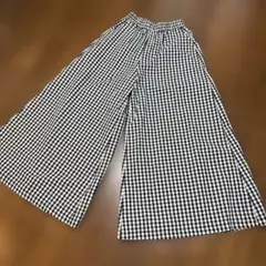 Dazy チェック柄 ワイドパンツ