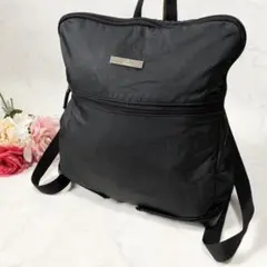 コンパクト収納可✨ GUCCI ナイロン バックパック リュック ブラック