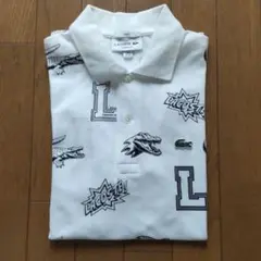 ラコステ コミックグラフィック ポロシャツ ホワイト Sサイズ
