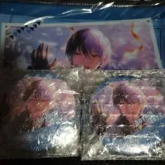 【プロセカ×あんスタ】SEGAラッキーくじ クリアポーチ 缶ミラー 青柳冬弥