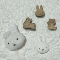 ミッフィー　ダーン　ねこ　ブローチ　ブルーナ　木　フロッキー　セット　ピンバッジ