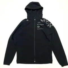 デサント　AIRY TRANSFER 防風フーデットジャケット　黒　サイズL