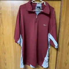 Nike スフィアリアクト ハーフジップポロシャツ XL 赤/グレー