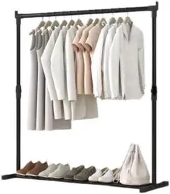 人気商品❣️ ハンガーラック 大容量 ワードローブ 4つの組み立て方法 棚付き