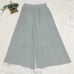 UNIQLO【M】シフォンプリーツスカートパンツ ガウチョ 楽チン 体型カバー