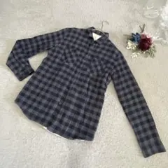 CubicSugar 裏ボアあったかジャケット　ギンガムチェック　L