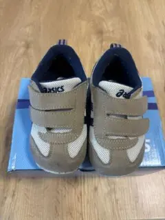 ASICS IDAHO BABY 4 ベージュ/ネイビー 14.0 cm