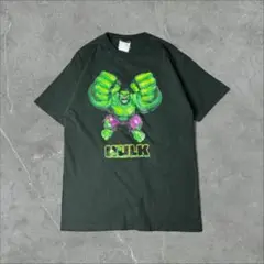 00s MARVEL マーベル HULK ハルク Tシャツ モスグリーン
