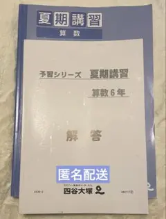四谷大塚　予習シリーズ　夏期講習　６年　算数