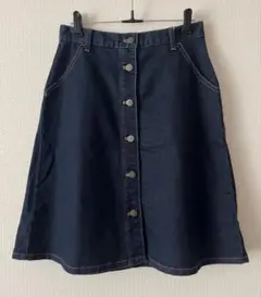 ボタン付きデニムスカート　UNIQLO