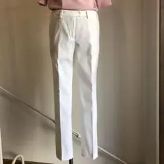 INCOTEX コットンオックスフォード シガレットパンツ