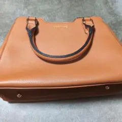 ブラウン レザー ハンドバッグ
