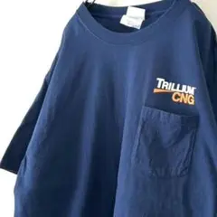 ポート&カンパニー TRILLIUMCNG ポケット Tシャツ L ネイビー古着