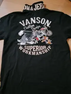 早い者勝ち‼️VANSON トムとジェリー ポロシャツ ブラック