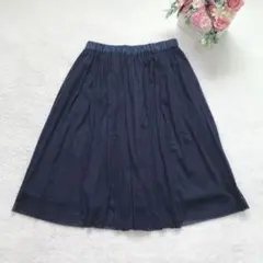 ショコラフィネローブ フレアスカート シンプル ウエストゴム ベーシック 可愛い
