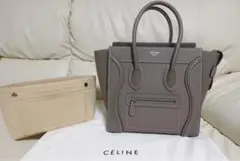【美品】CELINE ラゲージ マイクロ スリ 旧ロゴ ドラムドカーフスキ