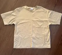 ニュートラルワークス　ベージュ半袖Tシャツ ポケット付き