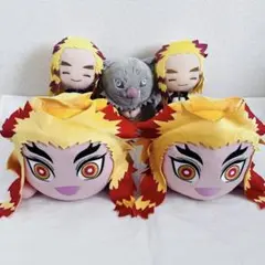 《美品・送料込み！お得な5点セット》鬼滅の刃 煉獄 杏寿郎 ぬいぐるみ　伊之助