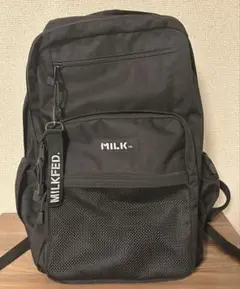 ミルクフェド リュック MILKFED W ZIP BACKPACK ブラック