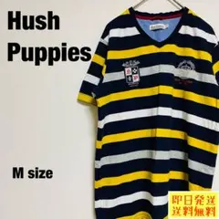 ハッシュパピー HushPuppies ストライプ Tシャツ Mサイズ 1113