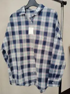 AMERICAN HOLIC　ネイビー系チェック 長袖シャツ Lサイズ