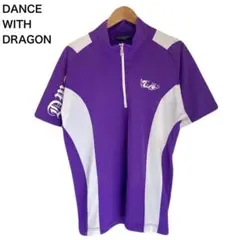 ダンスウィズドラゴン　ワンポイント　ロゴ　メッシュ　ポロシャツ　半袖　ゴルフ　3