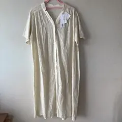 【新品】FURRY ジャガードシャツワンピース　フリーサイズ