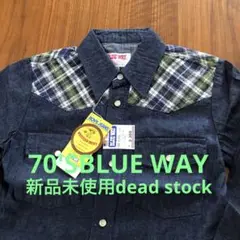 新品未使用70'SBLUE WAYboy‘s&girl's western sh