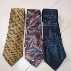 ネクタイ　3本　まとめ売り　Michael J Drake　ほか
