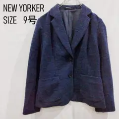 NEW YORKER　ニューヨーカー　テーラードジャケット　紺