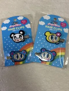 【新品未開封】 エンジェルブルーセリア ヘアクリップ前髪クリップ 2種