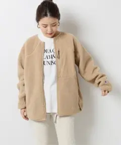 Spick and Span champion ジップアップボアジャケット