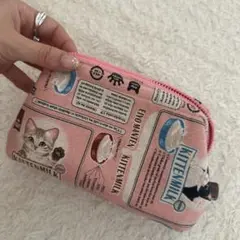 猫デザインポーチ KITTEENMILK