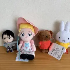 ミッフィー ぬいぐるみ 4コセット